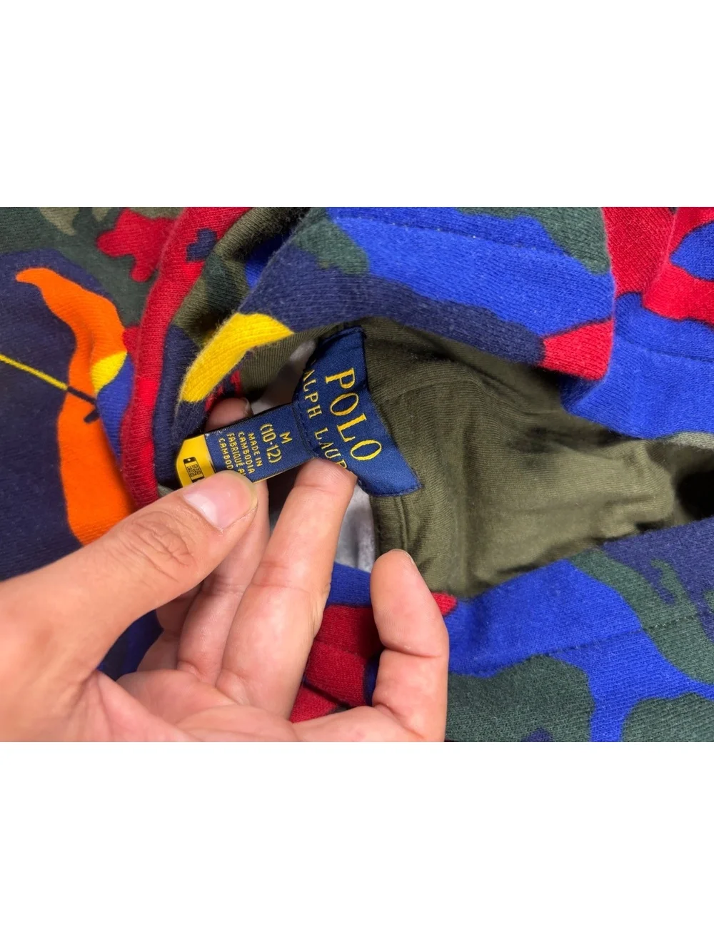 Polo Ralph Lauren Multicolor Camo Big Pony Hoodie